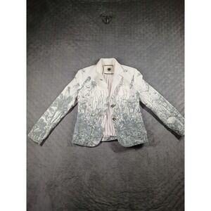 RARE Anthropologie Daughters of the Liberation  Botanical Fish Print Blazer